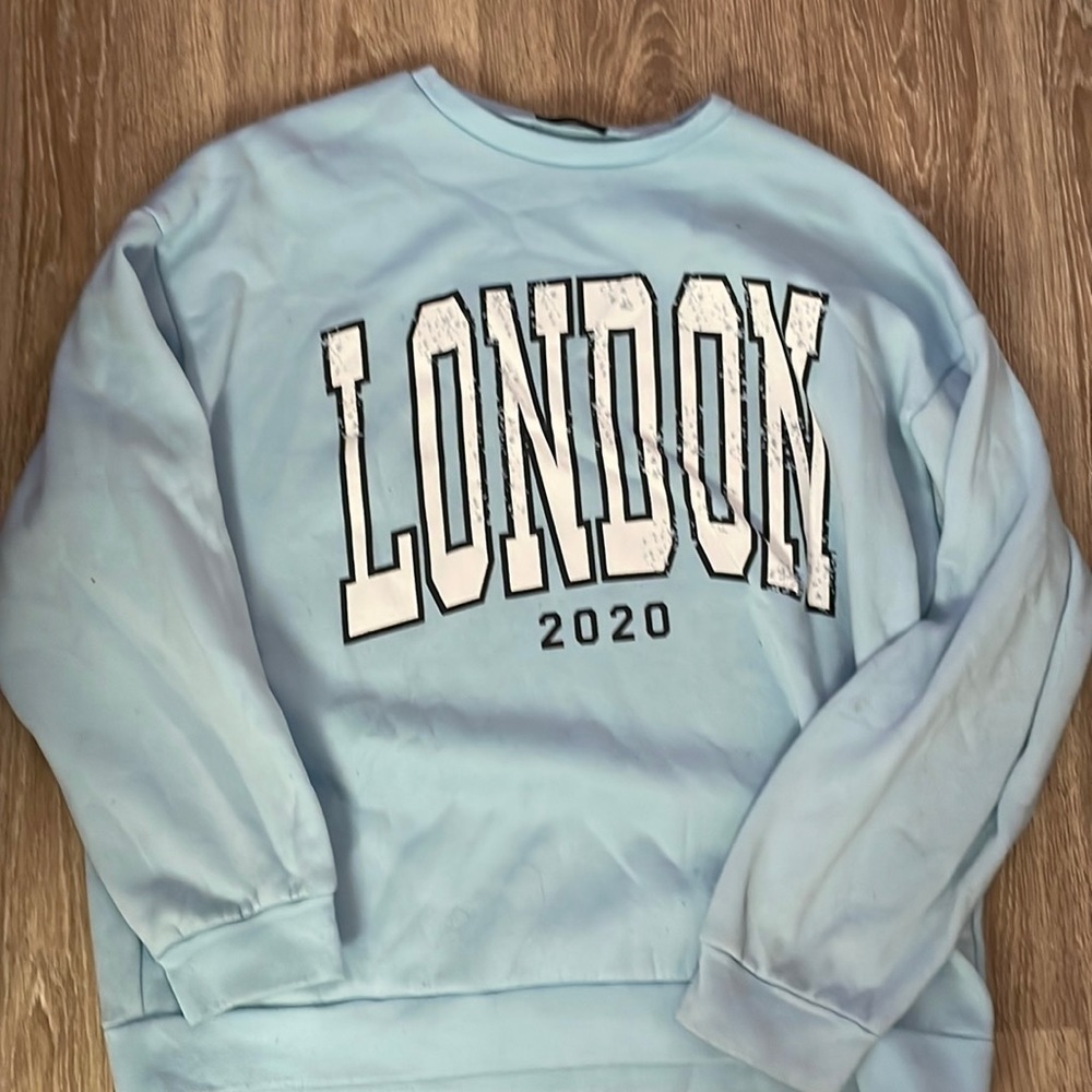 Shein Light blue long sleeve sweater size:large